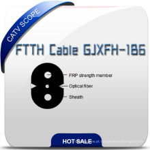 1 cabo de fibra óptica da gota do núcleo FTTH Gjxfh-1b6